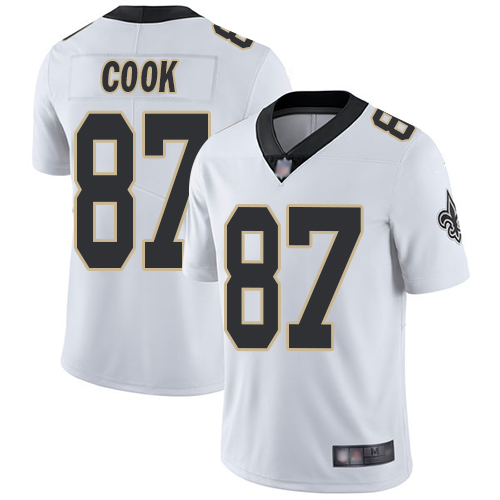 Men New Orleans Saints Limited White Jared Cook Road Jersey NFL Football 87 Vapor Untouchable Jersey